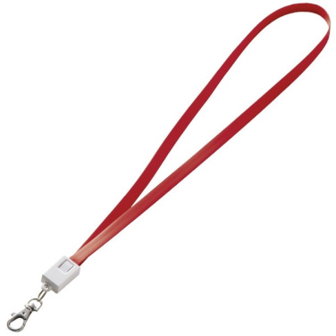 Logotrade promotional item picture of: Lanyard with usb cable LE PORT