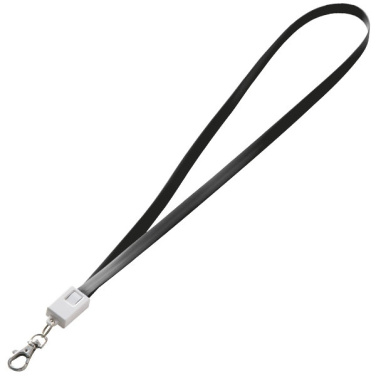 Logo trade promotional product photo of: Lanyard with usb cable LE PORT