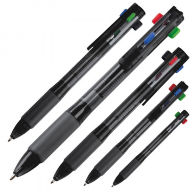 Logotrade promotional product image of: Plastic ballpen 4in1 NEAPEL