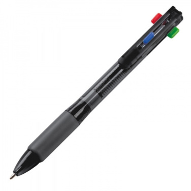 Logotrade business gift image of: Plastic ballpen 4in1 NEAPEL