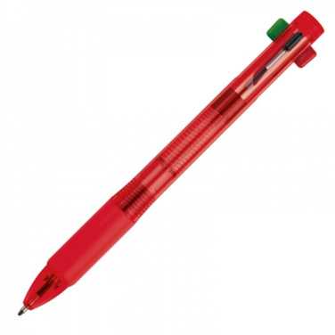 Logotrade business gift image of: Plastic ballpen 4in1 NEAPEL