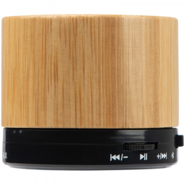 Logo trade promotional giveaways image of: Bamboo bluetooth speaker FLEEDWOOD