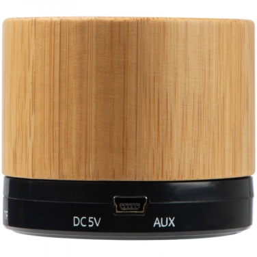 Logo trade business gift photo of: Bamboo bluetooth speaker FLEEDWOOD