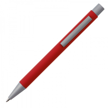 Logo trade promotional giveaways image of: Metal ballpen soft touch ABU DHABI