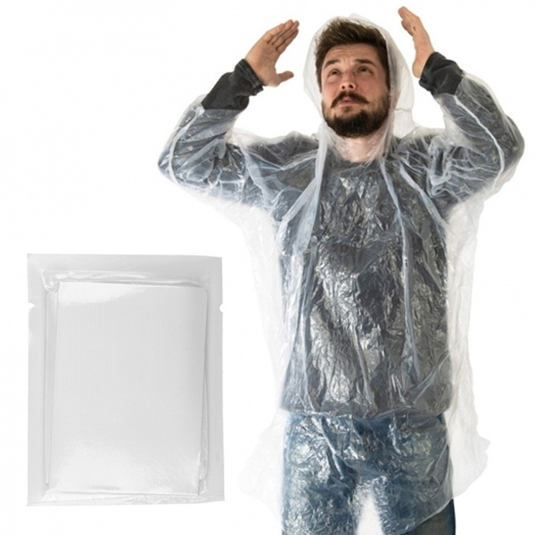 Logo trade promotional giveaways image of: Rain poncho GREAT FALLS