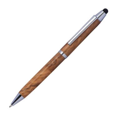 Logotrade promotional item picture of: Wooden ballpen with touch function ERFURT