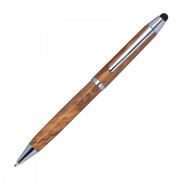 Logotrade promotional item picture of: Wooden ballpen with touch function ERFURT