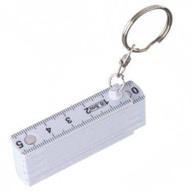 Logo trade promotional gift photo of: Keyring with 0,5m ruler