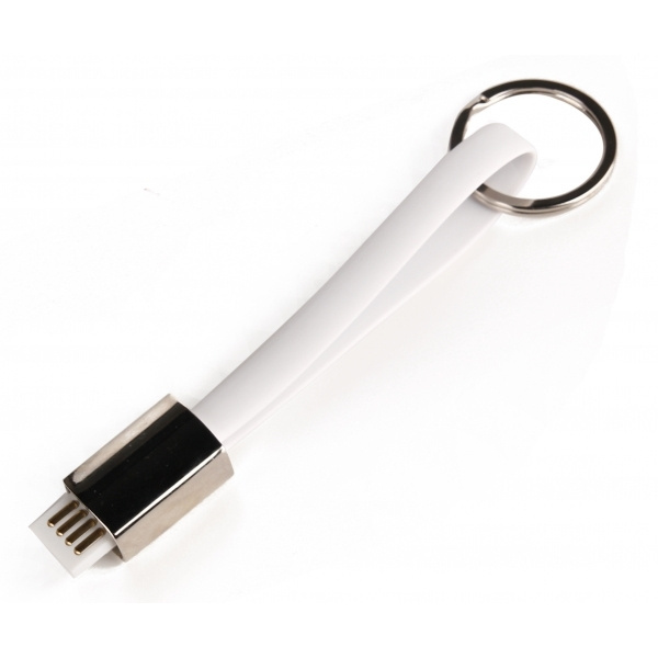 Logotrade promotional item image of: Data transfer cable and keyring