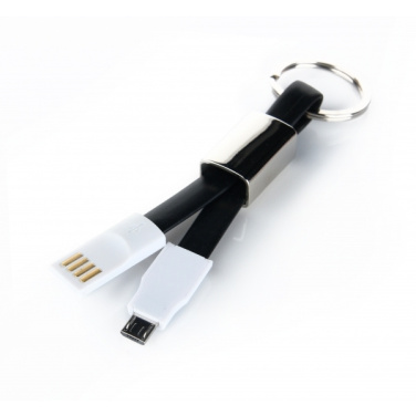 Logo trade promotional item photo of: Data transfer cable and keyring