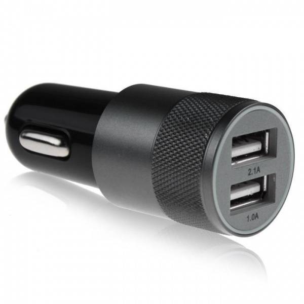 Logo trade business gift photo of: Metal car charger