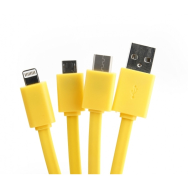 Logo trade corporate gifts picture of: Personalized charging cable 3in1