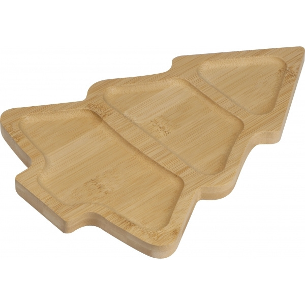 Logotrade promotional products photo of: Bamboo snack tray LOUISVILLE