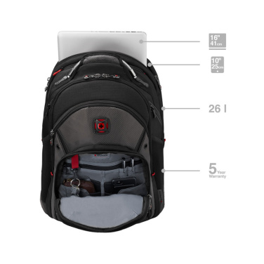 Logo trade promotional merchandise image of: Backpack Wenger Synergy 16''