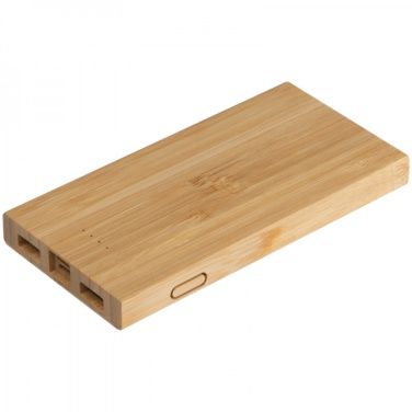 Logotrade business gift image of: Bamboo power bank KATOWICE