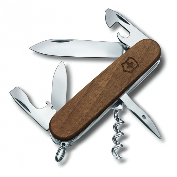 Logotrade promotional products photo of: Pocket Knife Spartan Wood Victorinox