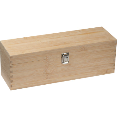 Logotrade promotional gift picture of: Wooden wine box SAINT-ETIENNE