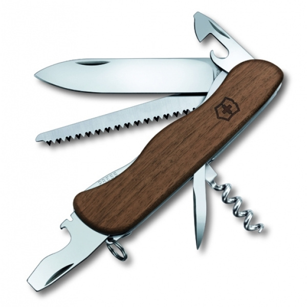 Logo trade promotional gift photo of: Pocket knife Forester wooden Victorinox