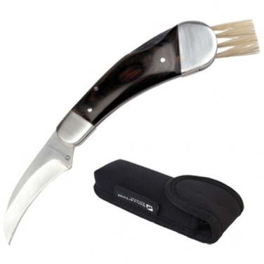 Logotrade promotional gift picture of: Mushroom knife PILZ Schwarzwolf