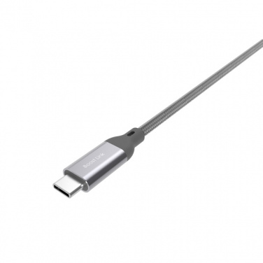 Logo trade promotional item photo of: Nylon data transfer cable LK30 Type - C Quick Charge 3.0