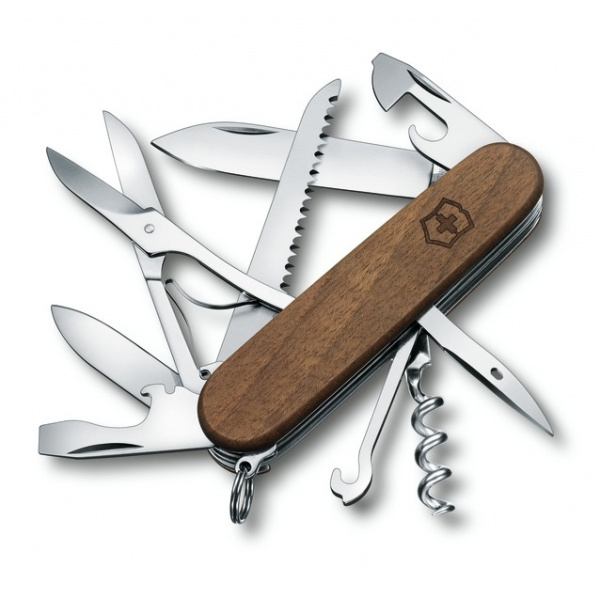 Logotrade promotional merchandise photo of: Pocket knife Huntsman Wood Victorinox