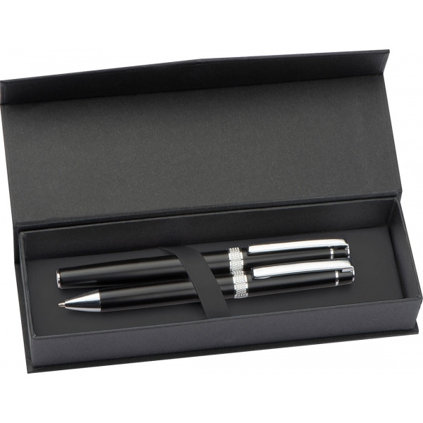 Logotrade promotional merchandise image of: Metal writing set KARLOVAC