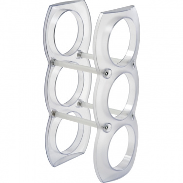 Logotrade business gift image of: Plastic wine rack MONTEGO BAY