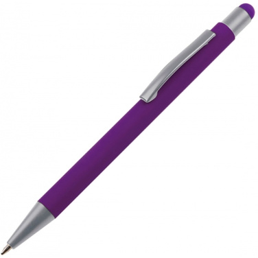 Logotrade business gift image of: Metal ballpen touch pen soft touch SALT LAKE CITY