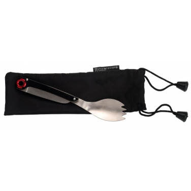 Logotrade promotional item picture of: Multifunctional spoon LATEMAR Schwarzwolf