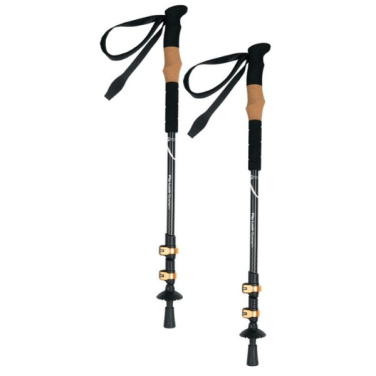 Logotrade promotional giveaway image of: Trekking poles DENALI Schwarzwolf