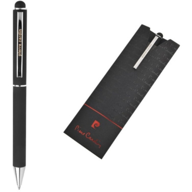 Logo trade promotional item photo of: Metal ballpoint pen, touch pen, soft touch CLAUDIE Pierre Cardin