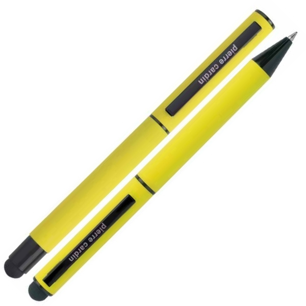 Logotrade promotional merchandise photo of: Writing set touch pen, soft touch CELEBRATION Pierre Cardin