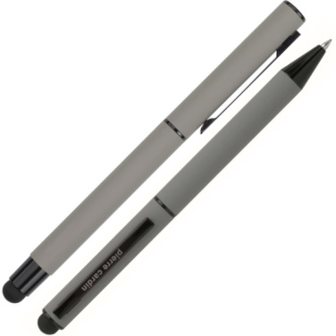 Logo trade promotional merchandise image of: Writing set touch pen, soft touch CELEBRATION Pierre Cardin