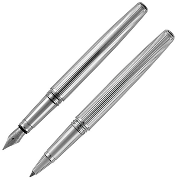 Logotrade promotional item image of: Writing set fountain pen & roller CHRISTOPHE Pierre Cardin