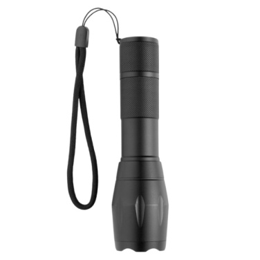 Logotrade promotional merchandise image of: Flashlight DELGADA Schwarzwolf