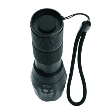 Logotrade promotional item picture of: Flashlight DELGADA Schwarzwolf