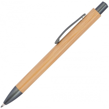 Logo trade promotional item photo of: Bamboo ballpen BERINGEN