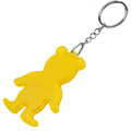 Reflective keyring BEAR, yellow