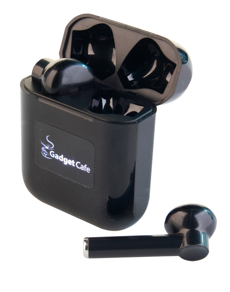 Logotrade corporate gift image of: Wireless earbuds with light up logo