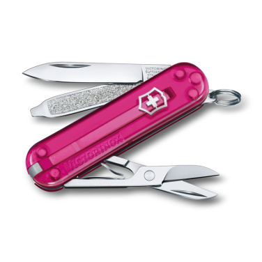 Logo trade promotional products image of: Pocket knife Classic SD transparent Victorinox