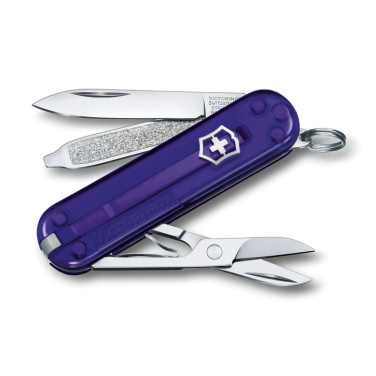 Logo trade promotional products picture of: Pocket knife Classic SD transparent Victorinox