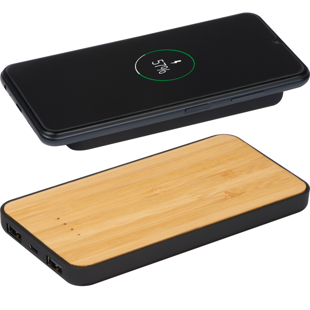 Logotrade business gift image of: Wireless charger and powerbank 8000 mAh MILAN