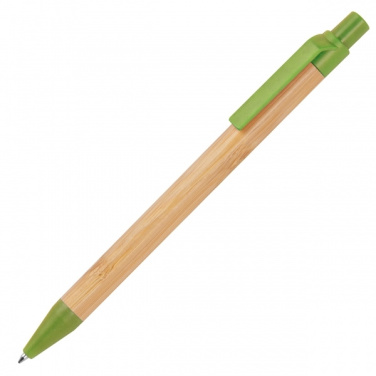 Logo trade promotional giveaway photo of: Wheatstraw and bamboo ballpen HALLE