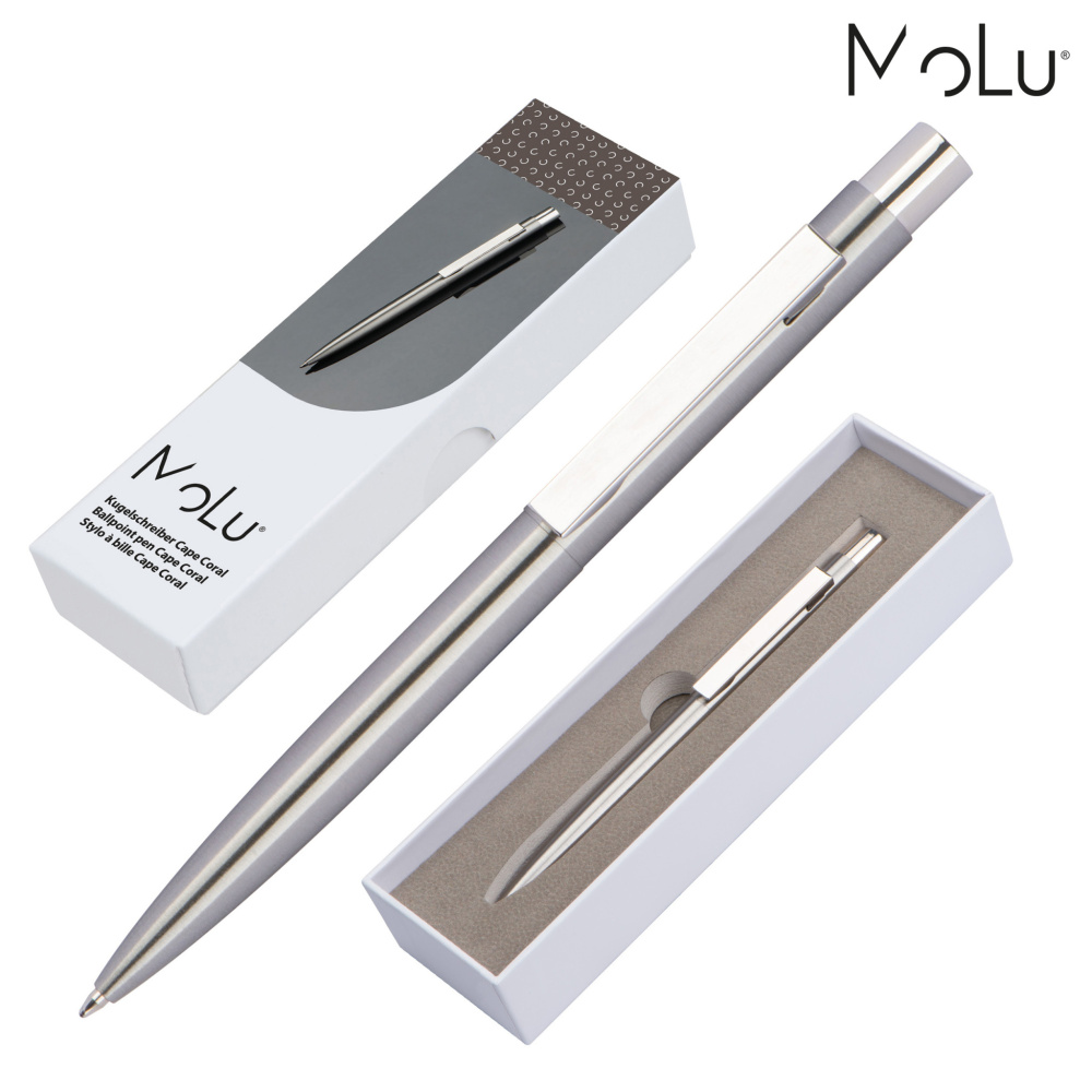 Logotrade promotional product image of: Stainless steel pen CAPE CORAL MoLu