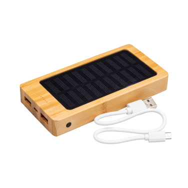 Logotrade promotional product picture of: Bamboo power bank BAKERSFIELD