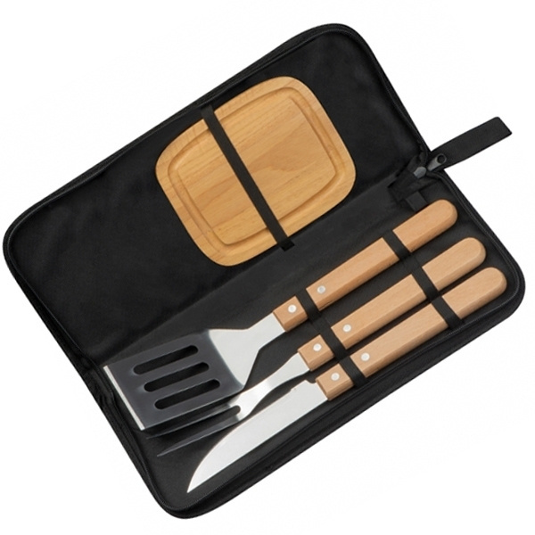 Logo trade promotional gifts image of: Barbecue set BELFAST