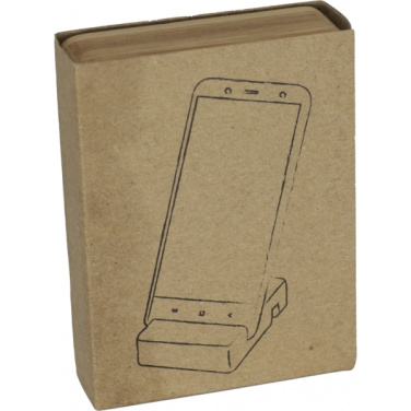 Logo trade advertising products picture of: Bamboo smartphone holder SAN SEBASTIAN