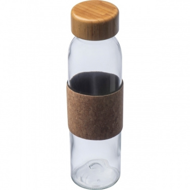 Logo trade promotional items image of: Glass bottle SKOPJE 500 ml