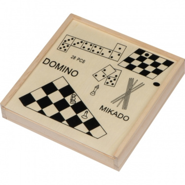 Logo trade business gift photo of: Wooden game collection RIGA