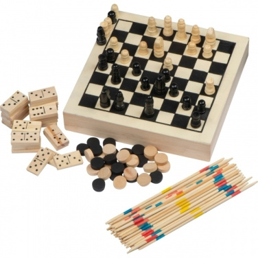 Logotrade promotional merchandise picture of: Wooden game collection RIGA